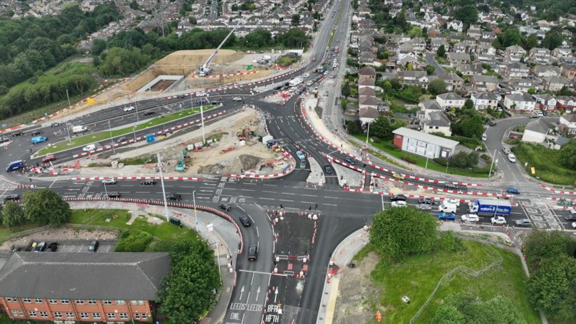 Countdown to completion begins as Dawsons Corner improvement works enter final stages: Dawsons 5 Bradford Rd east Jun 26