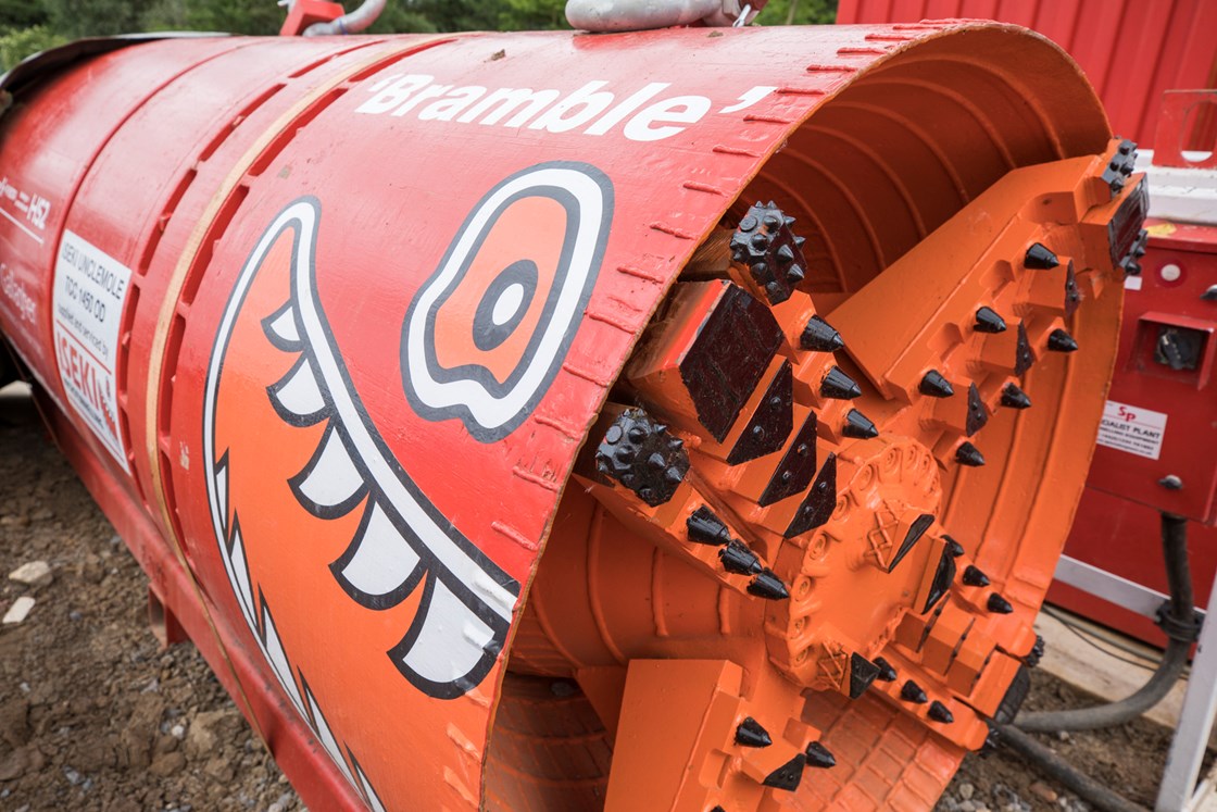 Mini TBM at Old Oak Common station site