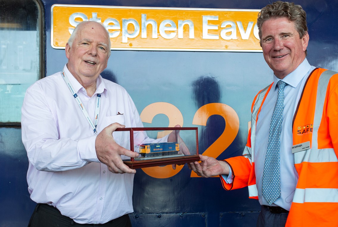 Stephen Eaves loco naming: Stephen Eaves and GBRf's John Smith