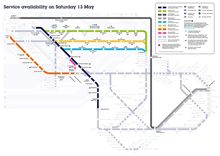 Service availability 13 May: Service availability 13 May