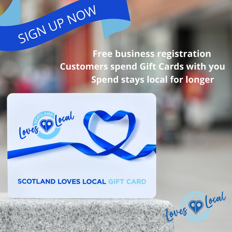 Scotland Loves Local gift card promo