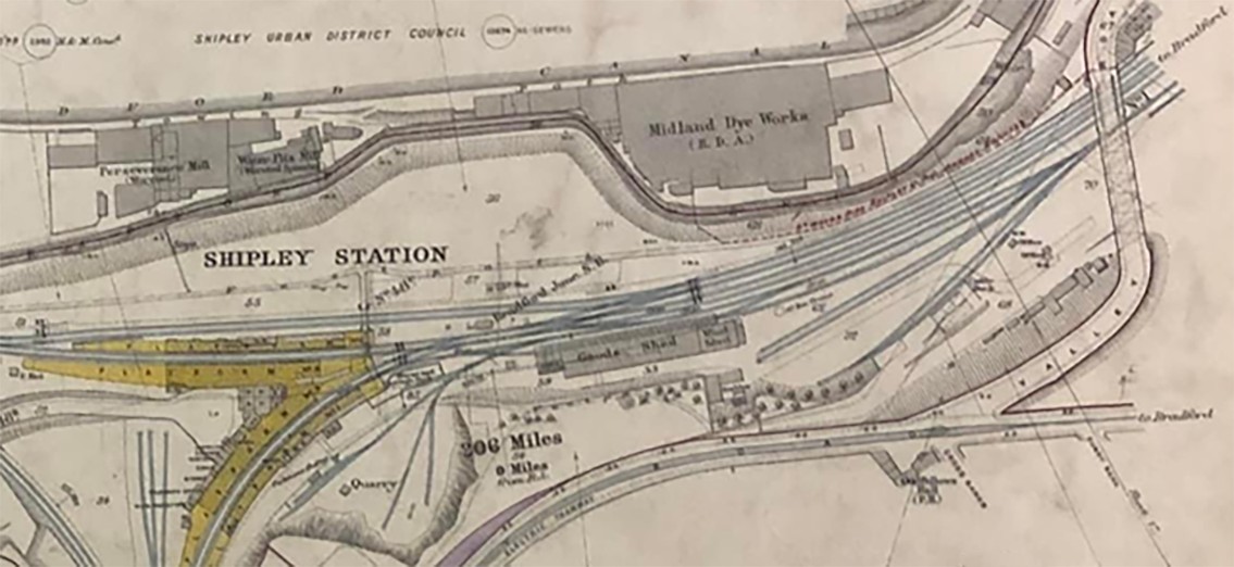 Shipley Goods Yard historic plan from Shipley Urban District Council - credit Richard Pulleyn