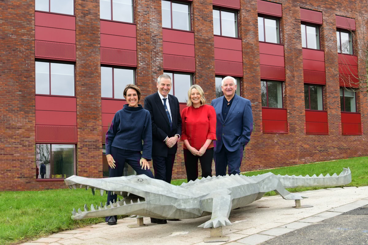 Anne Boyd (Dudley Council), David Green (Chief Executive and Vice Chancellor, Worcester University), Diana Martin (Chief Executive and Principal Dudley College) and Cllr Patrick Harley (Leader at Dudley Council)