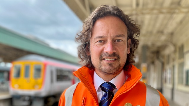 Inspirational railway worker recognized in King’s New Year’s Honours list: Nick Millington headshot at Cardiff Central