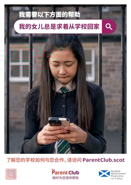 Simplified Chinese  - A4 Poster - School Attendance