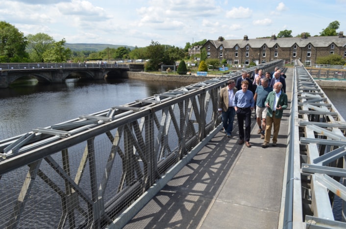 Otley temporary footway walk with Cllr Pryor: Otley temporary footway walk with Cllr Pryor