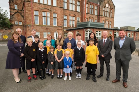 Cllrs Cowan, Barton, Boyd and Douglas visit Hurlford PS and ECC to congratulate them on their recent inspection