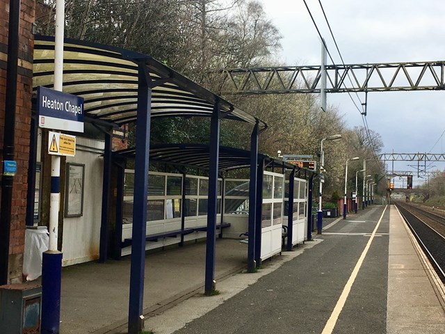 Heaton Chapel station platform