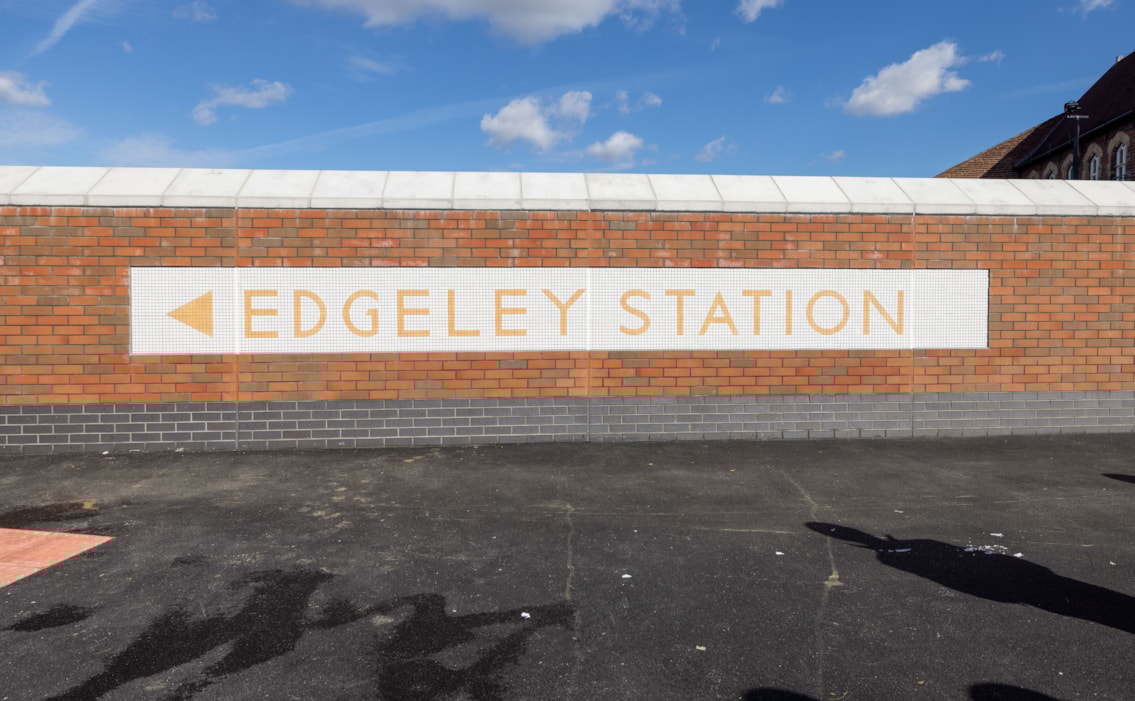 Greek Street roundabout sign