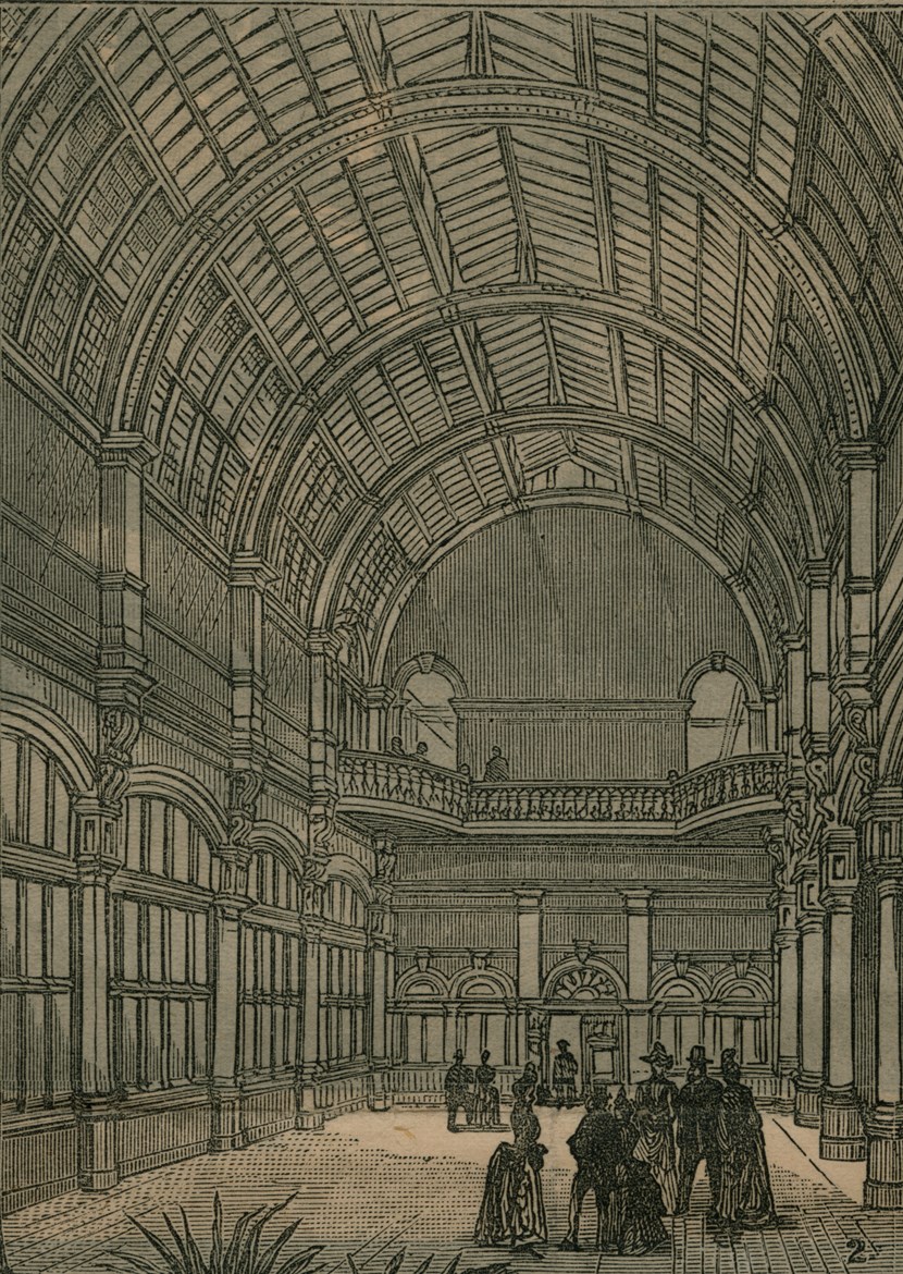 Stunning "secret ceiling" discovered during Leeds Art Gallery renovations: yorksbankgallery-illustratedlondonnews1888..jpg
