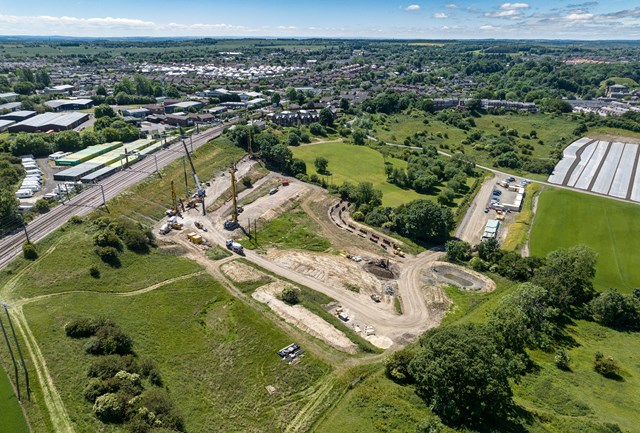 130-year-old embankment in Morpeth successfully stabilised: Morpeth embankment 1