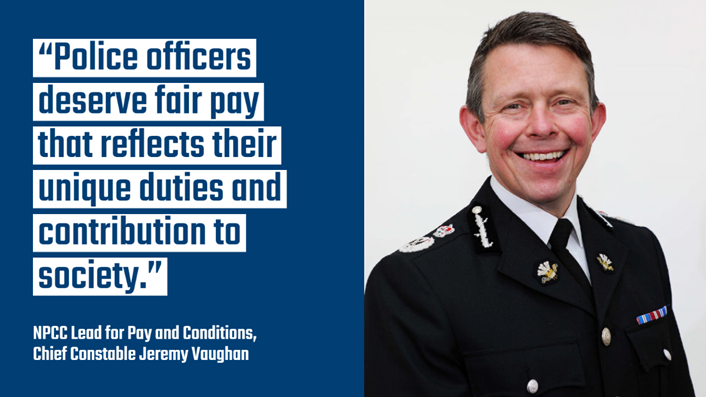 NPCC Lead for Pay and Conditions, Chief Constable Jeremy Vaughan - February 2023: NPCC Lead for Pay and Conditions, Chief Constable Jeremy Vaughan - February 2023