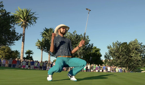 Jouez contre des vrais pros @PGATOUR sur des véritables parcours.
Swinguez avec classe et préparez vos victoires ... #PGATOUR2K21 arrive le 21 août ! 
Le golf a trouvé son jeu.