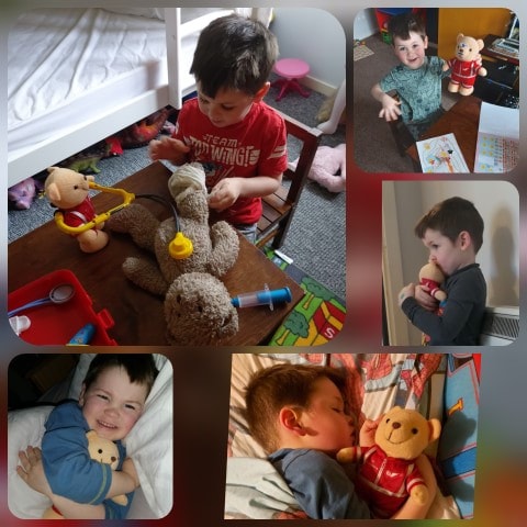 Logan reunited with trauma teddy: logan