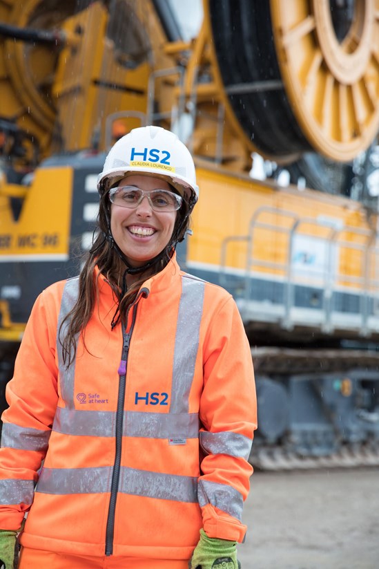 Claudia Lourenco at the Amersham Vent Shaft: Credit: Align JV