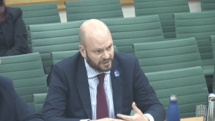 Mayor of Hackney, Philip Glanville at the Housing, Communities and Local Government Select Committee (Image Credit - parliament.uk)