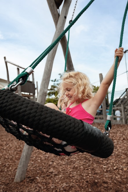 Outdoor play area at The Orchards