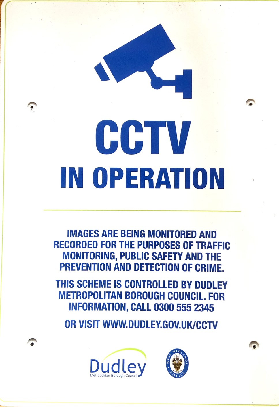 CCTV sign