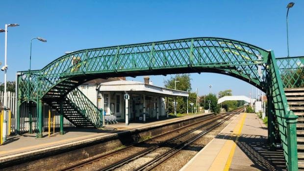 EASTER WEEKEND: Railway open for business but passengers are advised to check before they travel in parts of Sussex and South London: Hampden Park footbridge
