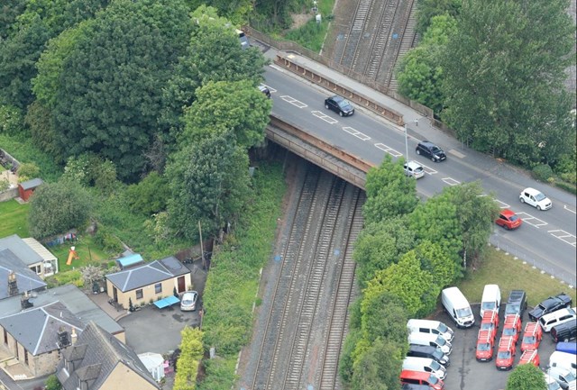 Kerse Road closure set to begin: 223 Oct  Kerse Road Aerial