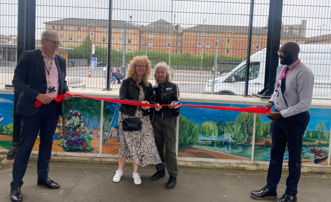 Luton station artwork event, Network Rail (2)