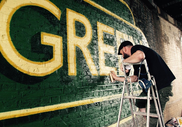 Artist Lionel Stanhope at Hither Green in south east London