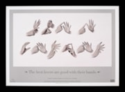 'The best lovers are good with their hands' by Harry McAuslan, issued by AIDS Ahead part of the British Deaf Association © Victoria and Albert Museum, London: 'The best lovers are good with their hands' by Harry McAuslan, issued by AIDS Ahead part of the British Deaf Association © Victoria and Albert Museum, London