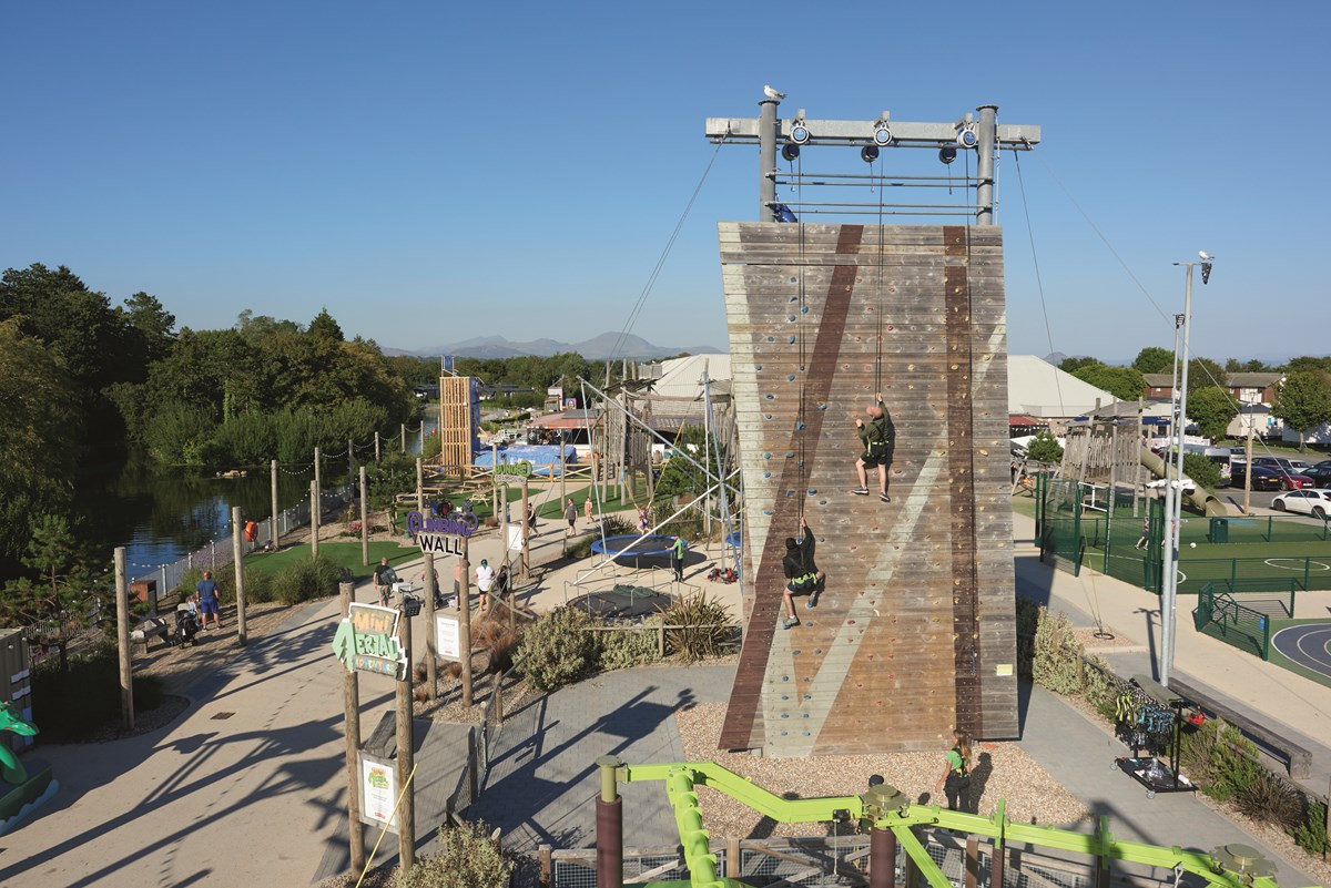 Climbing Wall at Hafan y Môr