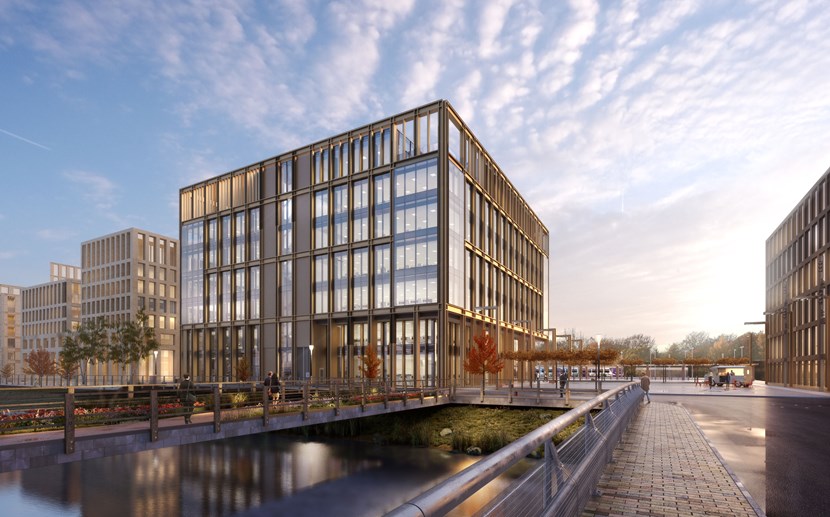 Two major pre-let deals secured as ground breaks on £400million Leeds development: kirkstallofficebuilding.jpg