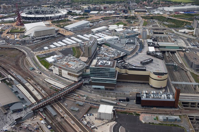 Aerial photography of Stratford station - June 2012: Aerial photography of Stratford station - June 2012