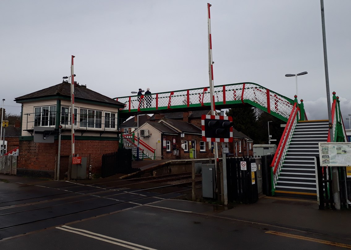 Narborough station footbridge