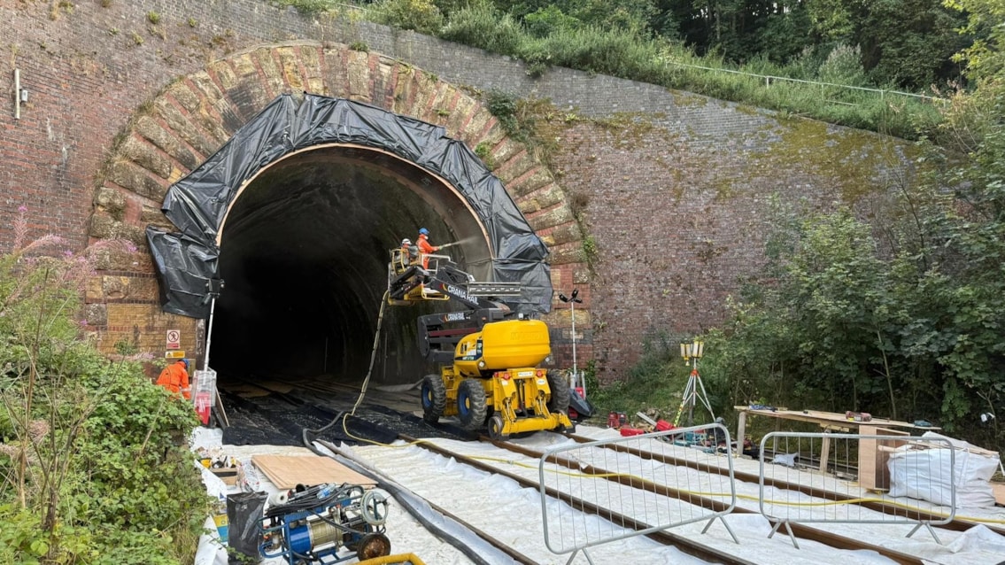 Trains running as normal on North Cotswolds line after engineering work completed: N Cots line work Aug 2025 2