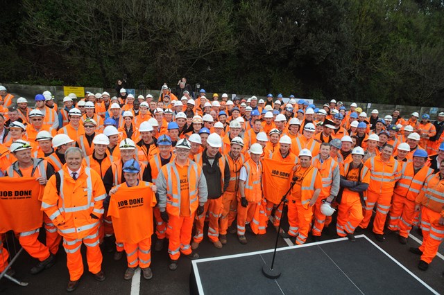 Dawlish reopening pictures: Dawlish reopening pictures