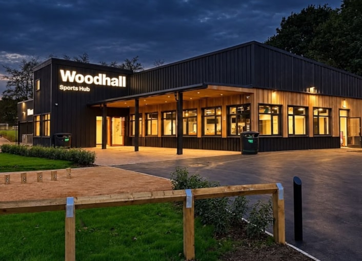 Woodhall Sports Hub 2: The new Woodhall Sports Hub, in the Calverley area of Leeds.