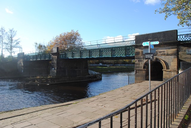 Scarborough bridge spanning the River Ouse in York