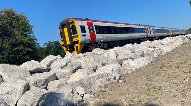 TfW train (header photo) on Cambrian Line Cambrian line 120822