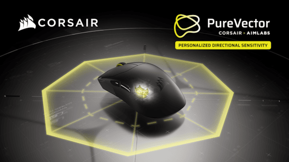 CORSAIR change la donne avec PureVector, une technologie de visée personnalisée fondée sur la science, lancée en exclusivité dans la gamme de souris SABRE v3 PRO PureVector: SABRE v3 PRO PureVector - Press Release Image 1