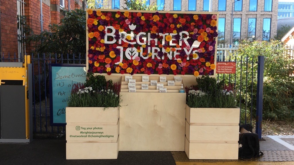 Brighter Journeys campaign arrives at Cardiff Central station hoping to lift passengers' spirits: Brighter Journeys installation coming to Liverpool