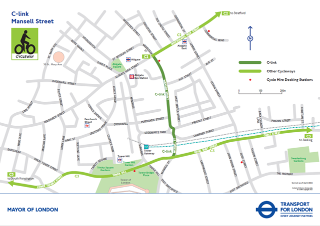 TfL Image - Mansell Street map