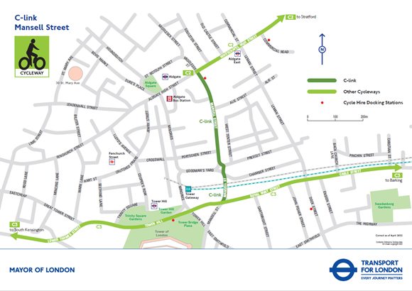 TfL Image - Mansell Street map