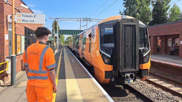 Safety patroller at a West Midlands station-2: Safety patroller at a West Midlands station-2
