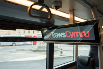 Deputy Minister for Transport Mark Hooper at the launch of 30 new TrawsCymru buses in Aberystwyth