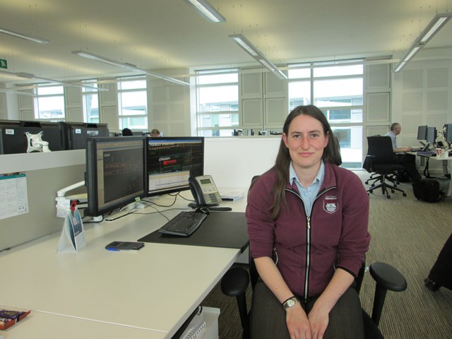 Kelly Dickson, assistant track design engineer for Network Rail: Kelly Dickson, assistant track design engineer for Network Rail