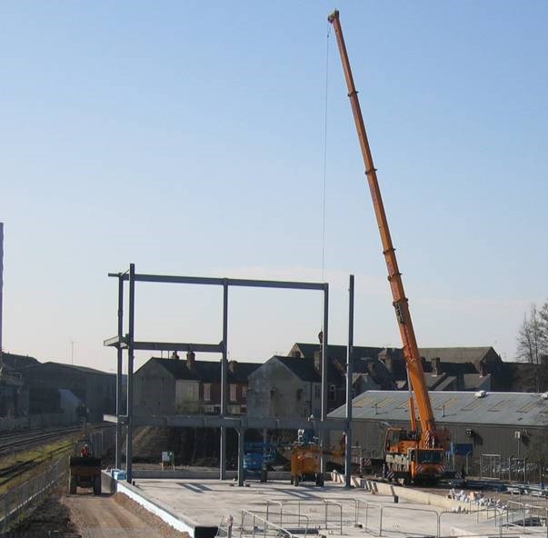 Construction at the new East Midlands Control Centre - Derby: East Midlands Resignalling - Construction of the new East Midlands Control Centre at Derby