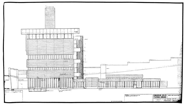 Birmingham New Street telephone exchance, 1963: Birmingham New Street telephone exchance, 1963