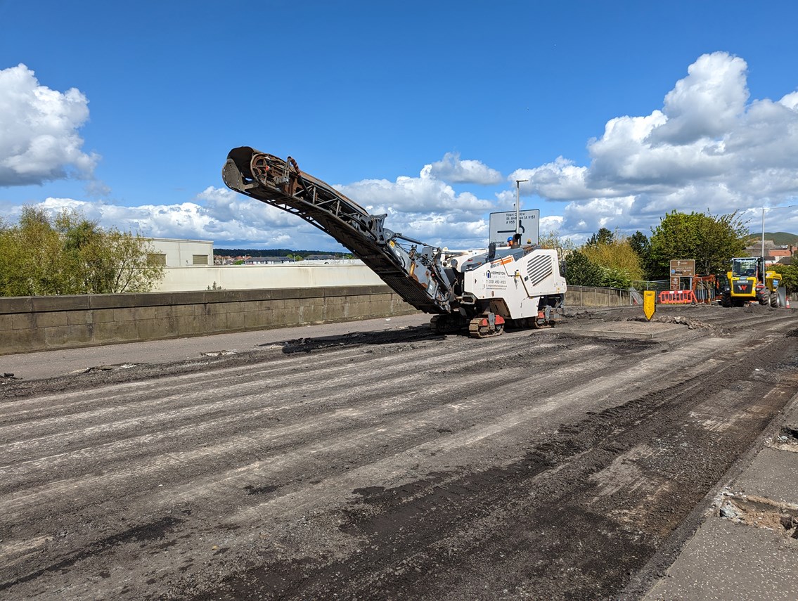 Leven bridge is coming down: BawbeeBridgesurfacePlaning