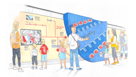 Hero banner Artist impression of Inspiration carriage Railway Firsts (Credit Railway 200)