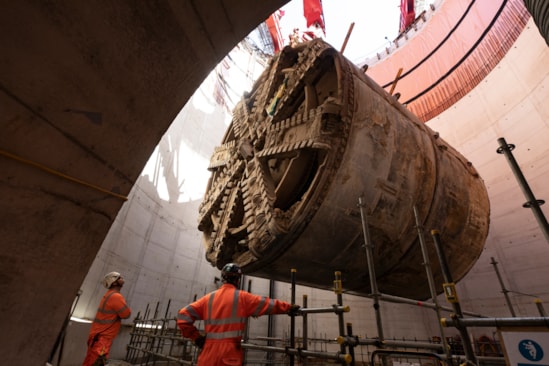 TBM Anne lifted out of Northolt tunnel August 2025