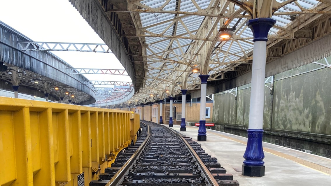 Normal service at Aberdeen Station following £3.8m track improvements: Aberdeen station February 2026 3