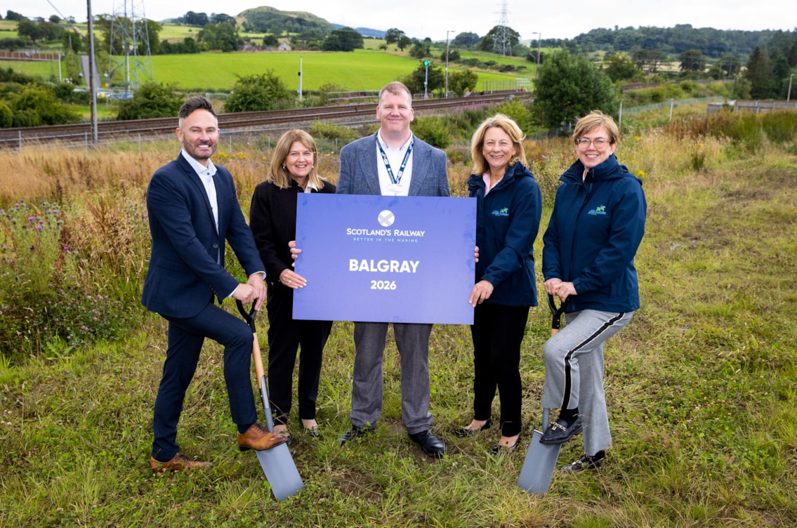 Breaking ground on Balgray station